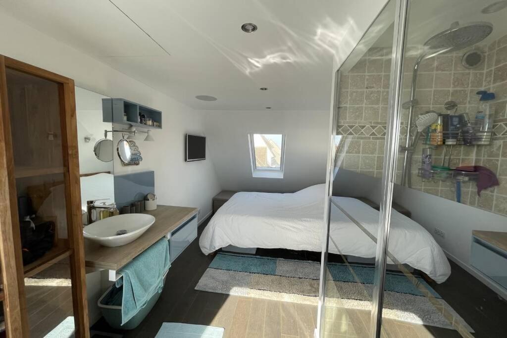 Duplex Avec Jacuzzi Vue Imprenable Sur La Baie De Wissant Leilighet Eksteriør bilde