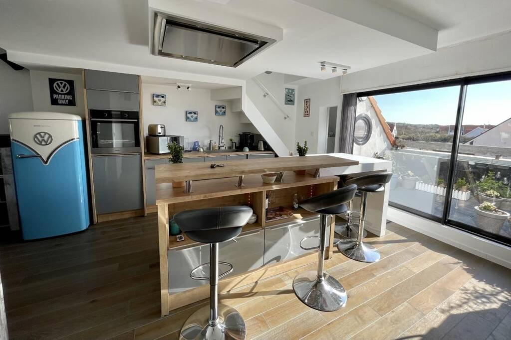 Duplex Avec Jacuzzi Vue Imprenable Sur La Baie De Wissant Leilighet Eksteriør bilde