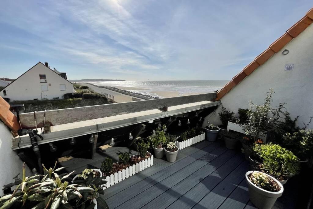 Duplex Avec Jacuzzi Vue Imprenable Sur La Baie De Wissant Leilighet Eksteriør bilde