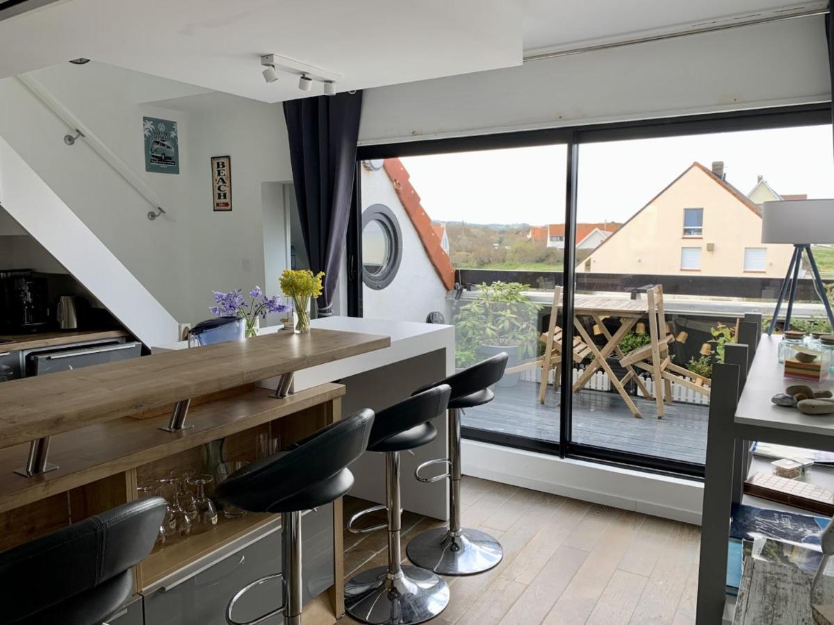 Duplex Avec Jacuzzi Vue Imprenable Sur La Baie De Wissant Leilighet Eksteriør bilde